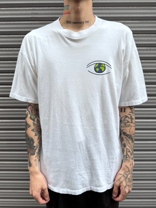 90’s　「VIAGENS FIM DO MUNDO」ホワイトTシャツ