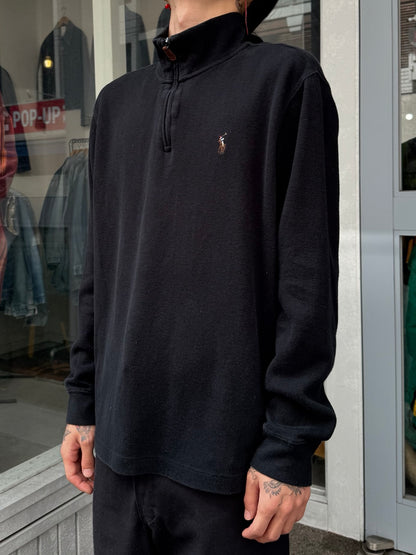 00's RALPH LAUREN ハーフジップニット　