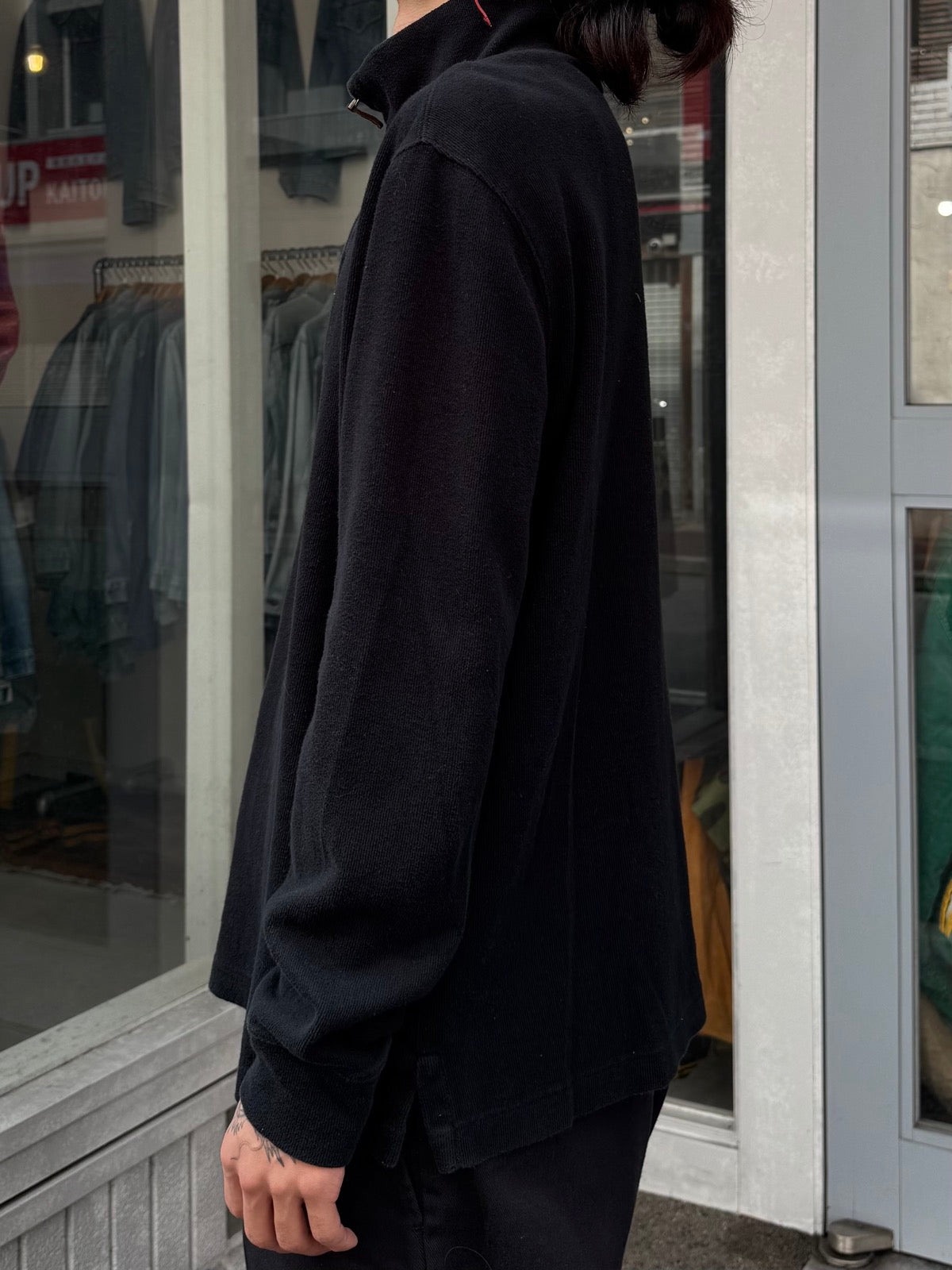 00's RALPH LAUREN ハーフジップニット　