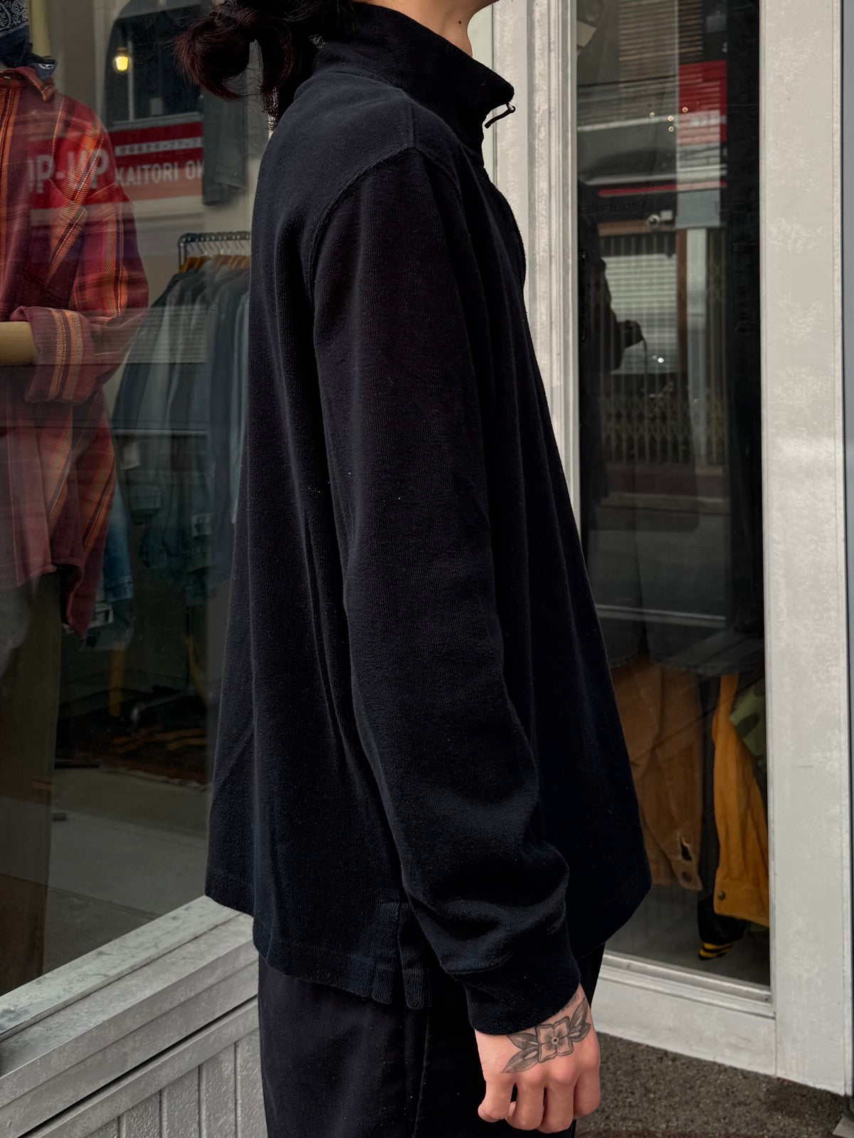 00's RALPH LAUREN ハーフジップニット　
