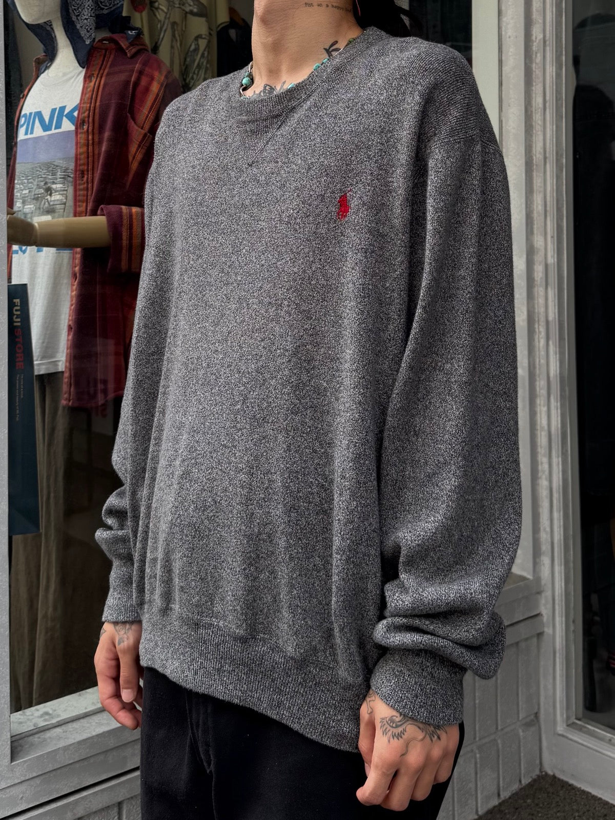 00's RALPH LAUREN ワンポイントニット