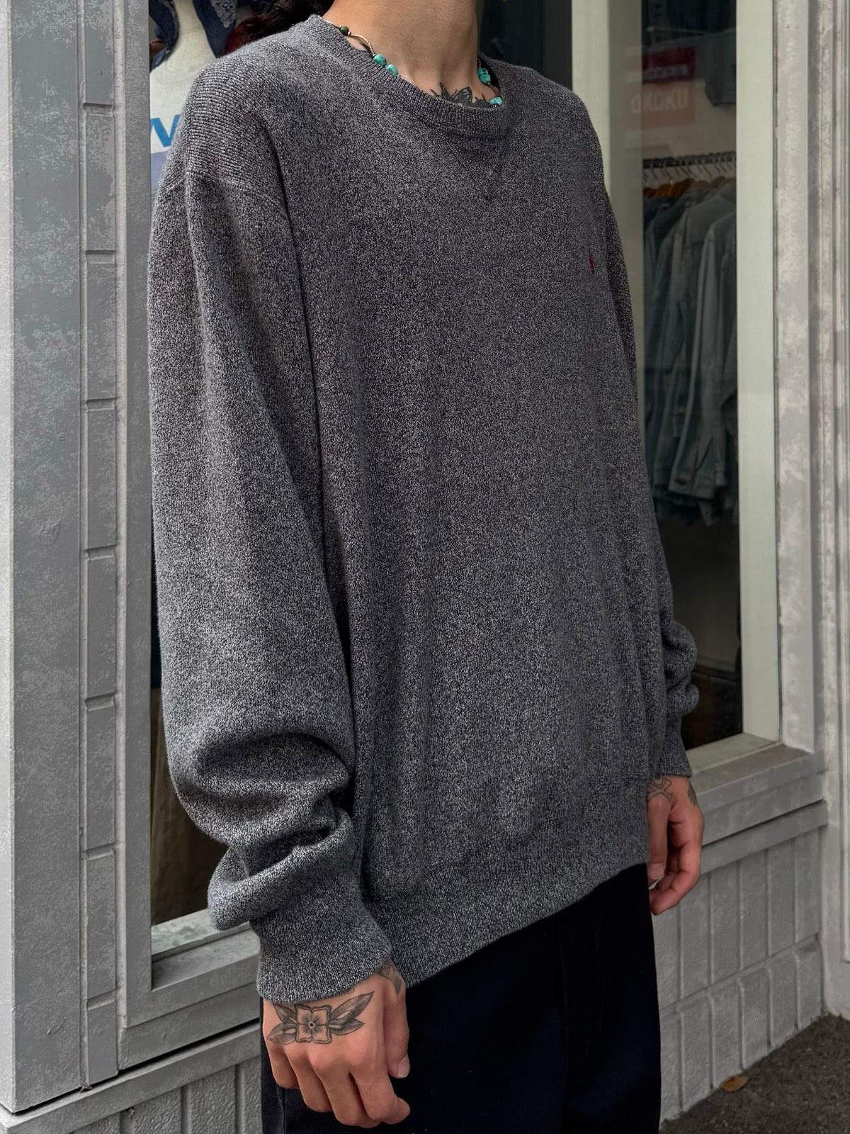 00's RALPH LAUREN ワンポイントニット