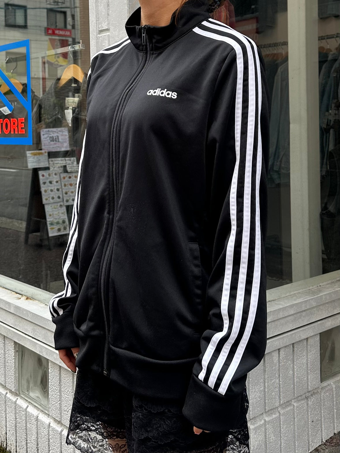 00's ADIDAS「ESSENTISL TRICOT TRACK JACKET」トラックジャケット