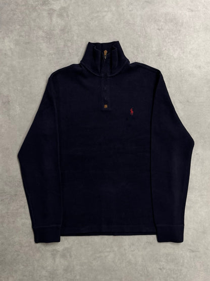 90’s「RALPH LAUREN」ハーフジップニット