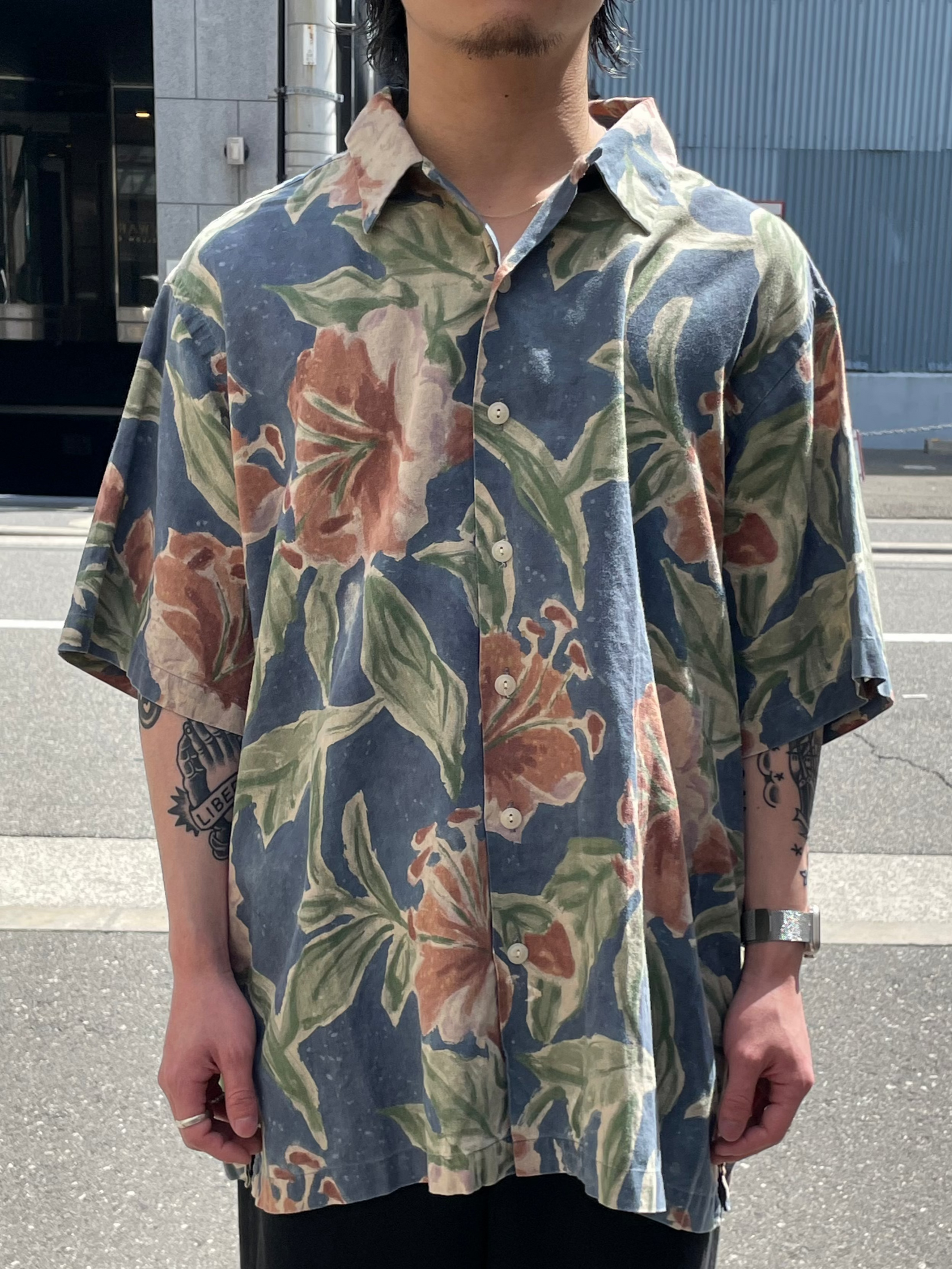 ロ*バ様 POLO by Ralph Lauren Vintage Camp 開 ポロ ラルフローレン vintage camp バンダナ柄 開衿シャツ L