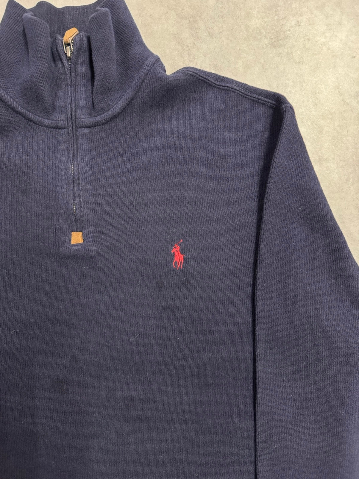 90’s「RALPH LAUREN」ハーフジップニット