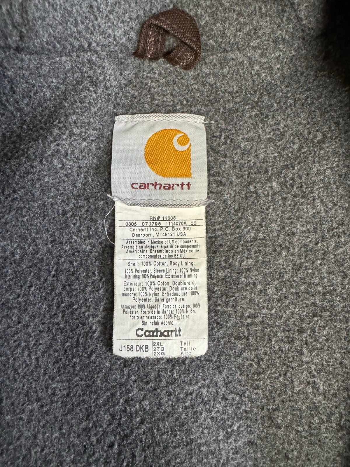 00's CARHARTT「J158-DKB」アクティブジャケット