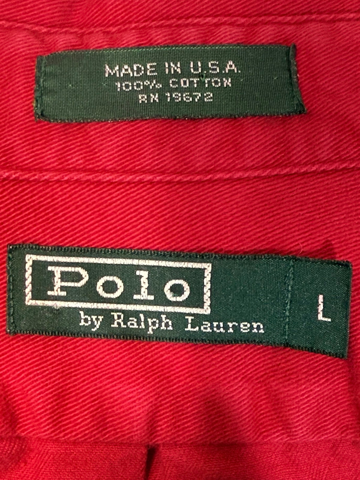 90's「Polo by Ralph Lauren」USA製 ボタンダウンシャツ
