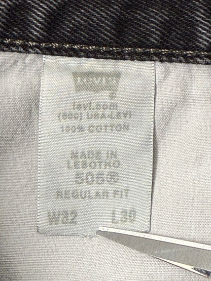 00's Levi's「505」ブラックデニムパンツ