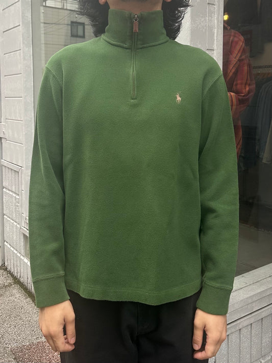 90's RALPH LAUREN ハーフジップニット　