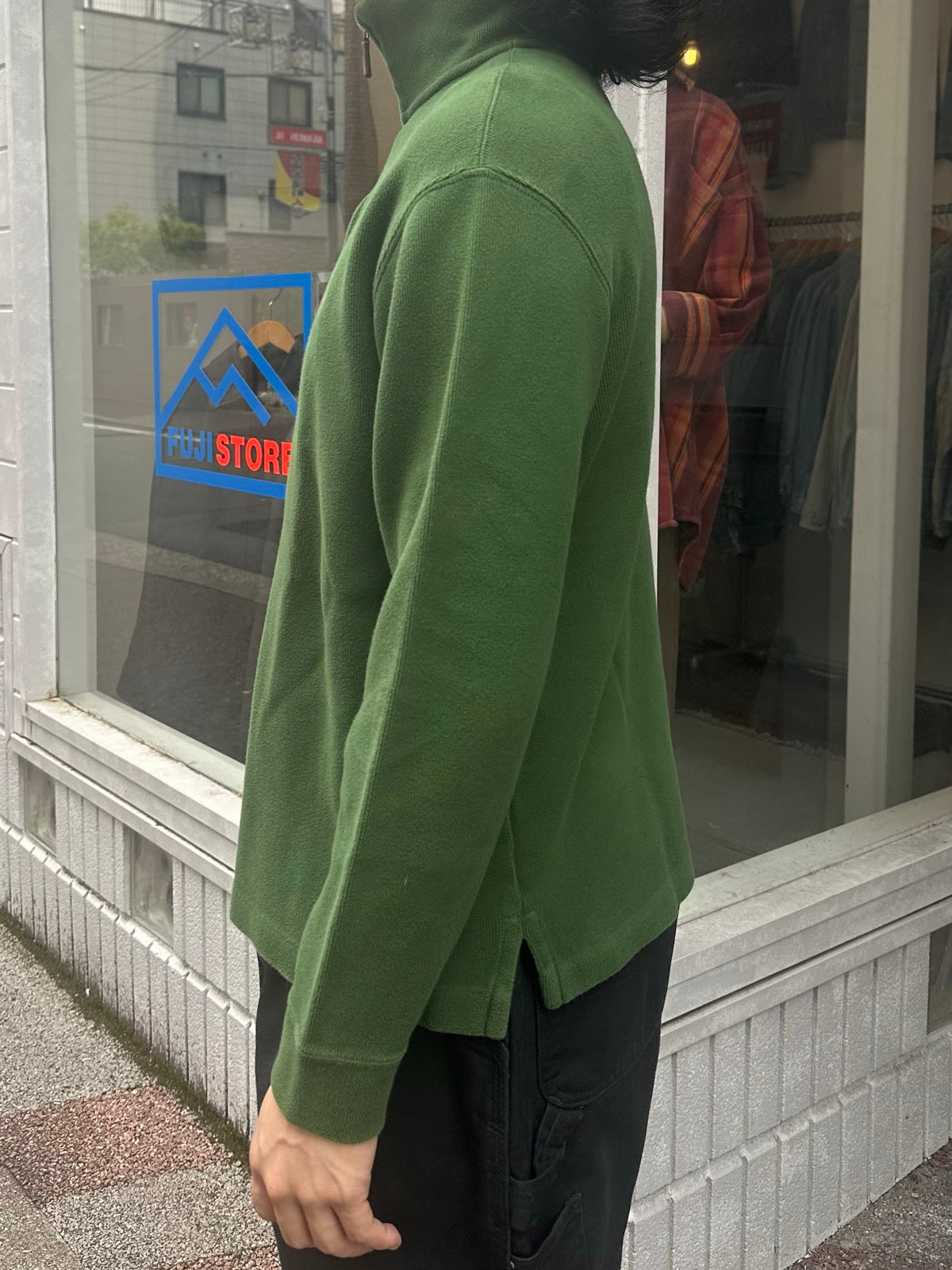 90's RALPH LAUREN ハーフジップニット　