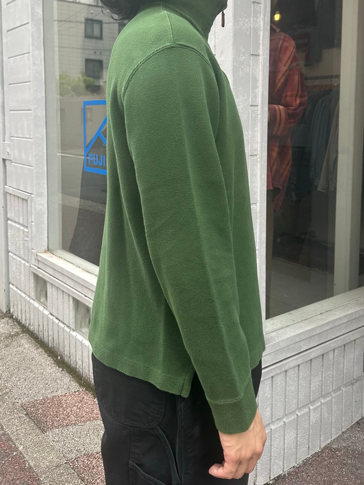 90's RALPH LAUREN ハーフジップニット　