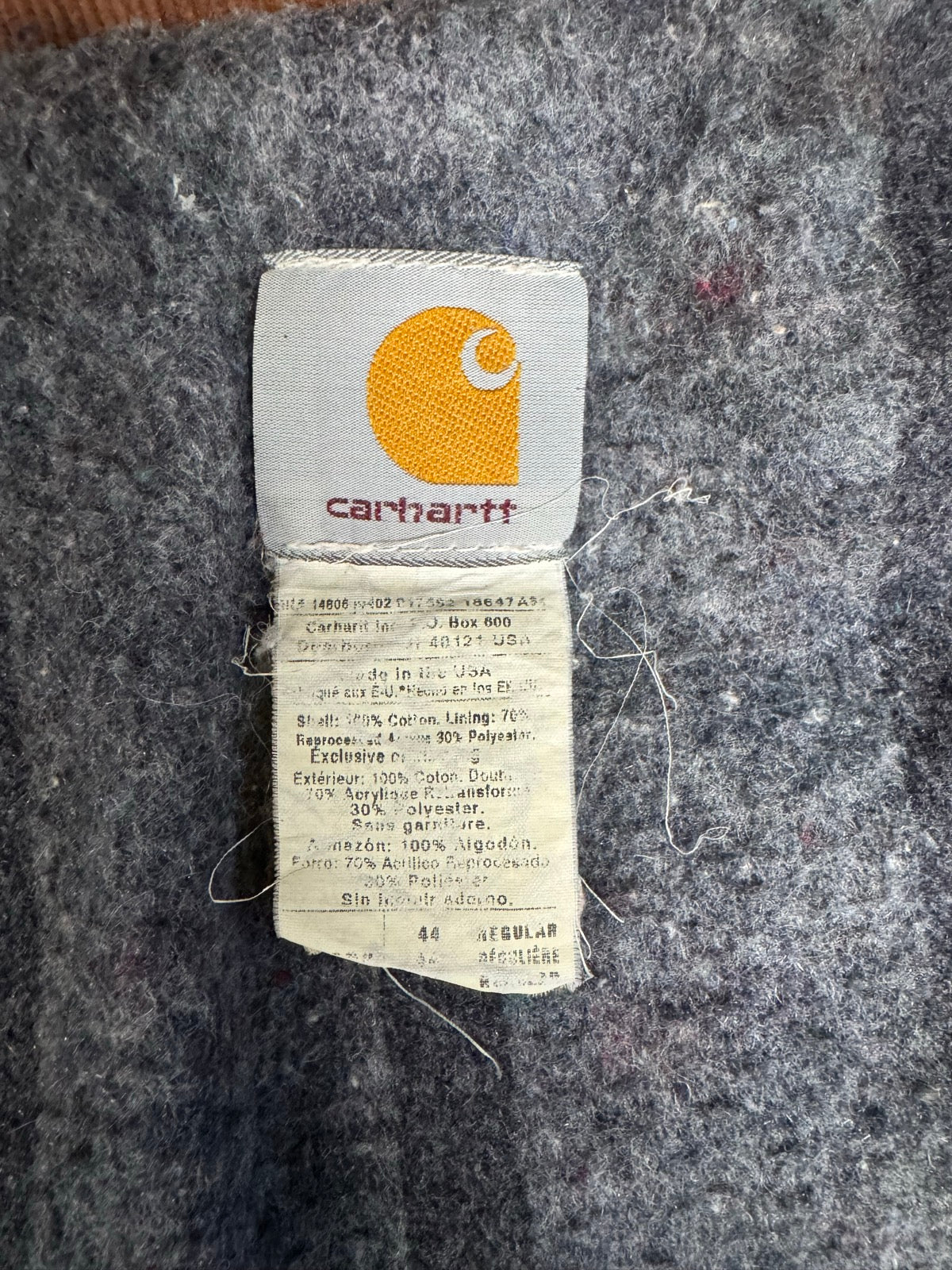 90's CARHARTT「CO4 BRN」 USA製 トラディショナルジャケット