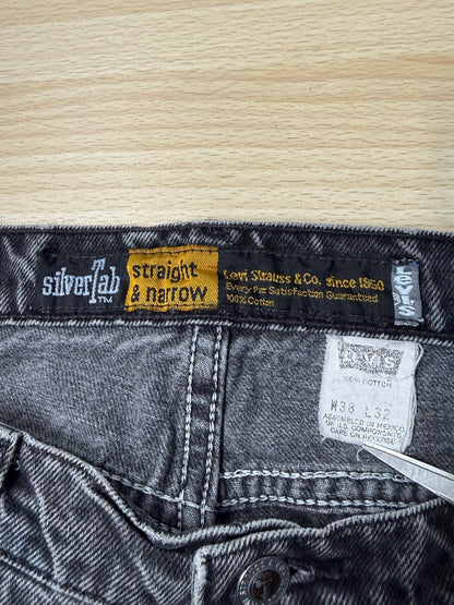 90's Levi's「Silver tab」ブラックデニムパンツ