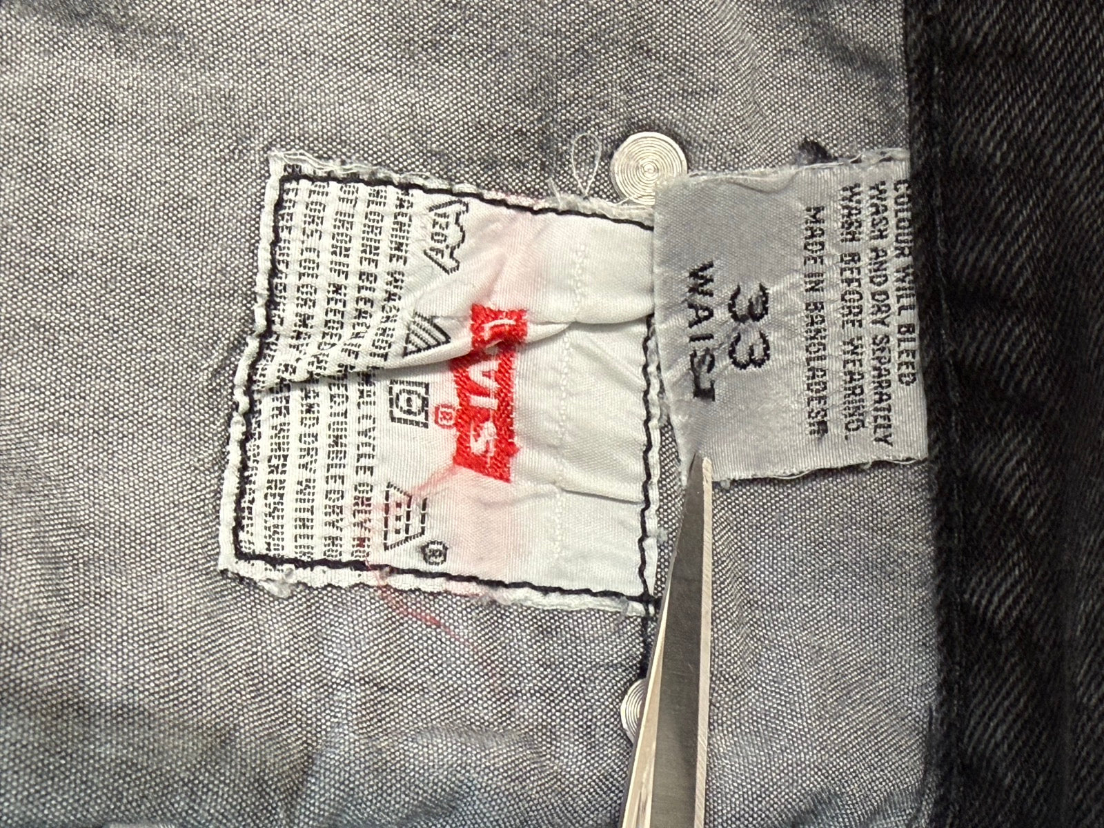 10's Levi's 「501」ブラックデニムパンツ