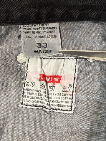 Levi's 「501」ブラックデニムパンツ