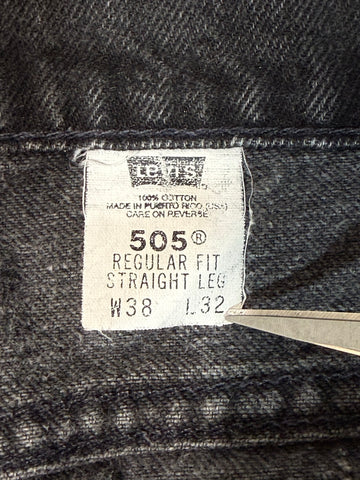 90's Levi's「505」USA製 ブラックデニムパンツ