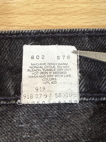 90's Levi's「505」USA製 ブラックデニムパンツ