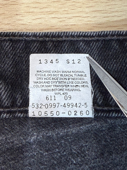 90's Levi's「550」USA製 ブラックデニムパンツ