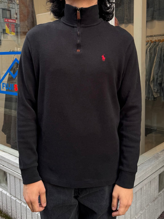 00's RALPH LAUREN ハーフジップニット　