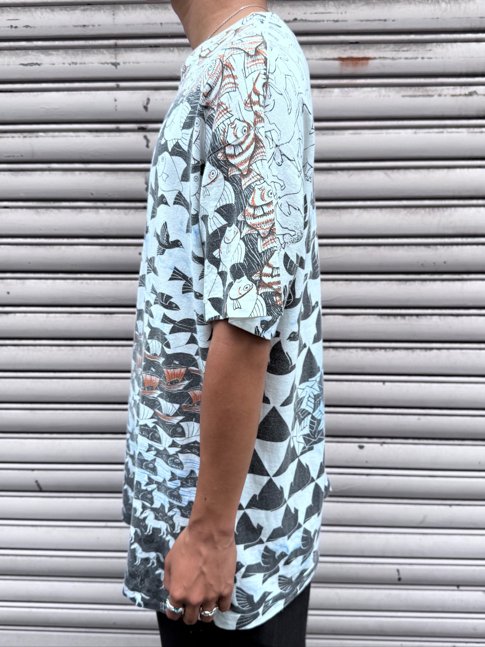 90’s ESCHER「幻想グラフィック」アートTシャツ
