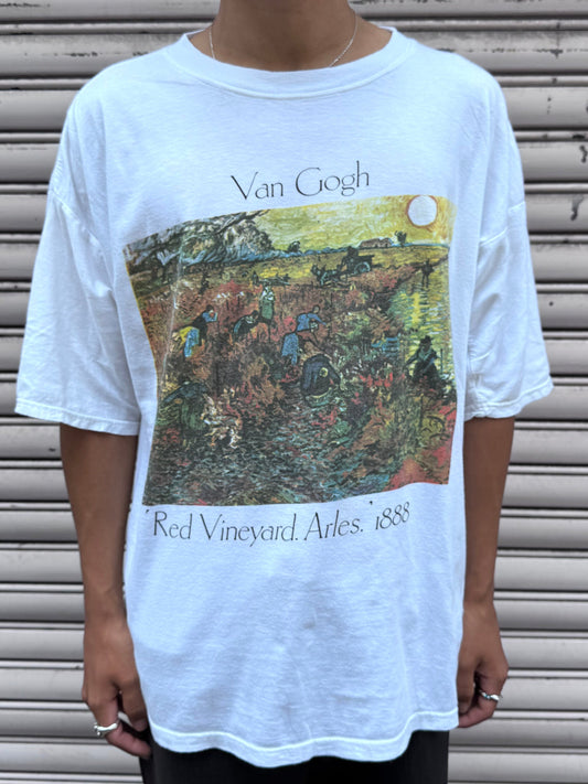 90’s Van Gogh「Red Vineyard」アートTシャツ
