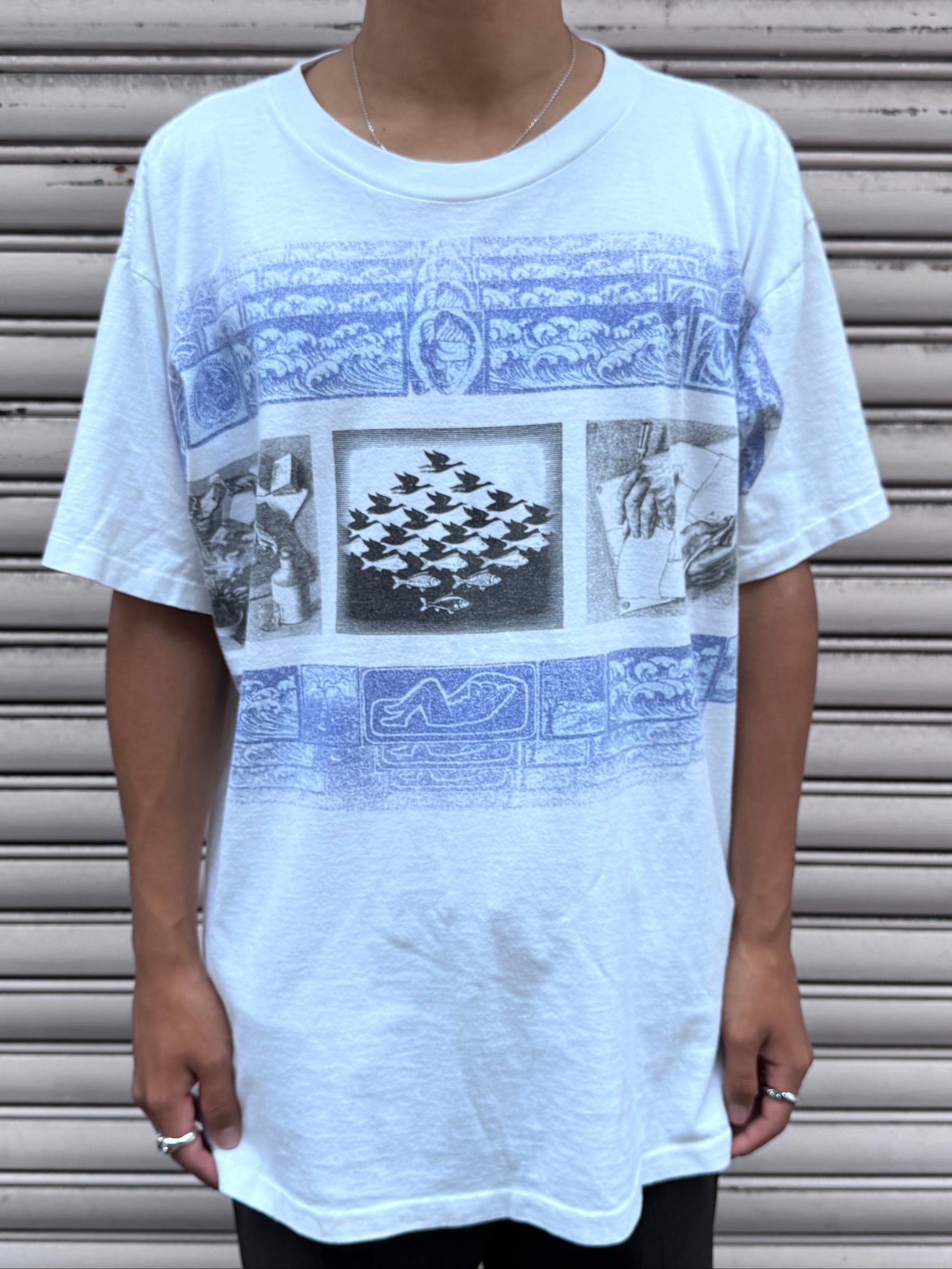 90’s ESCHER「モンタージュ」アートTシャツ