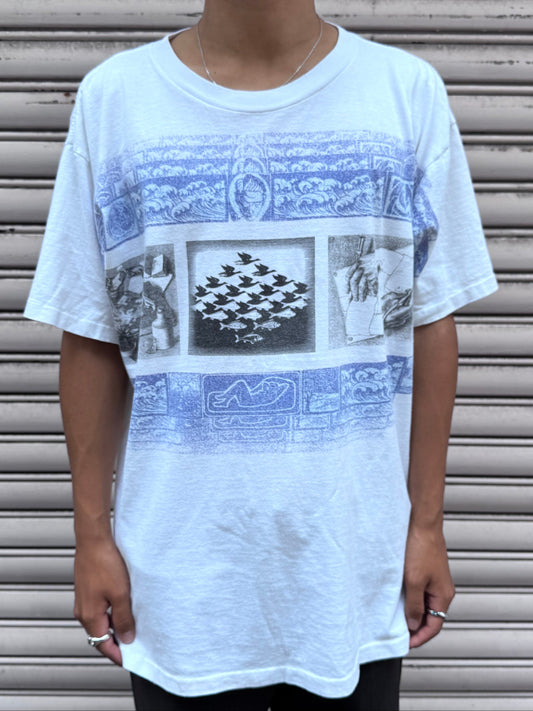 90’s ESCHER「モンタージュ」アートTシャツ