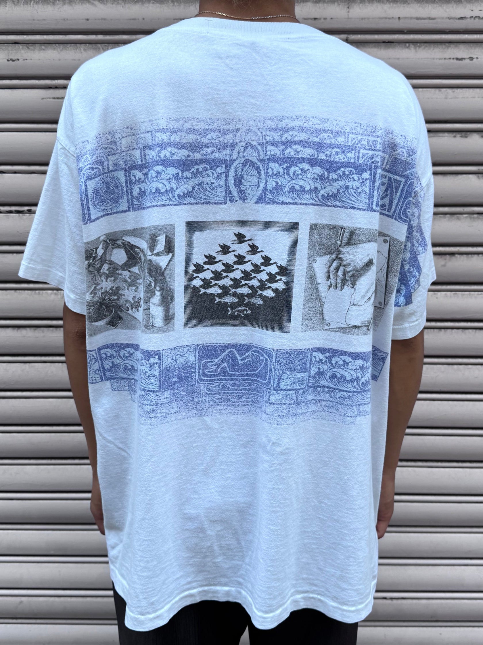 90’s ESCHER「モンタージュ」アートTシャツ