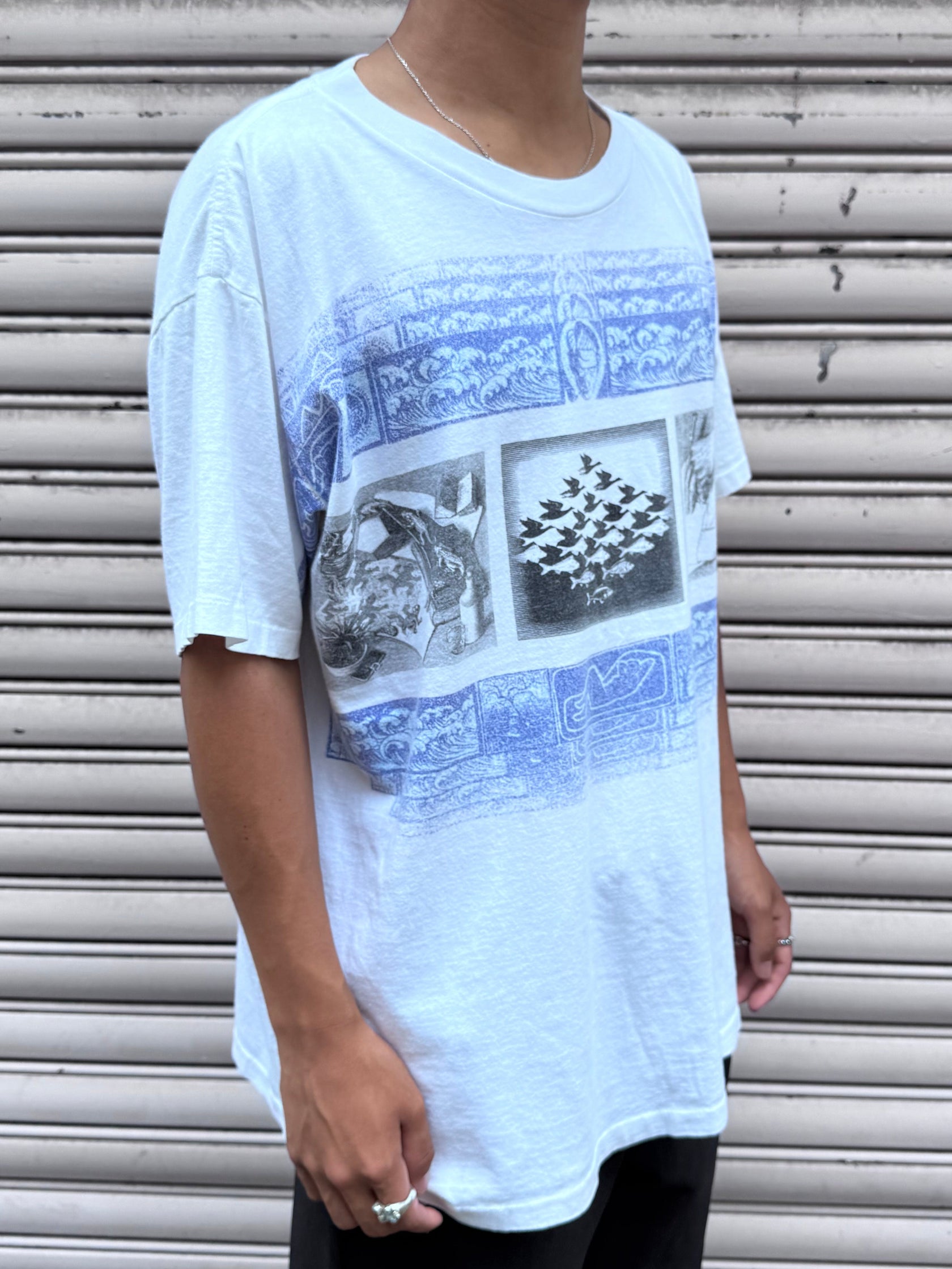 90’s ESCHER「モンタージュ」アートTシャツ