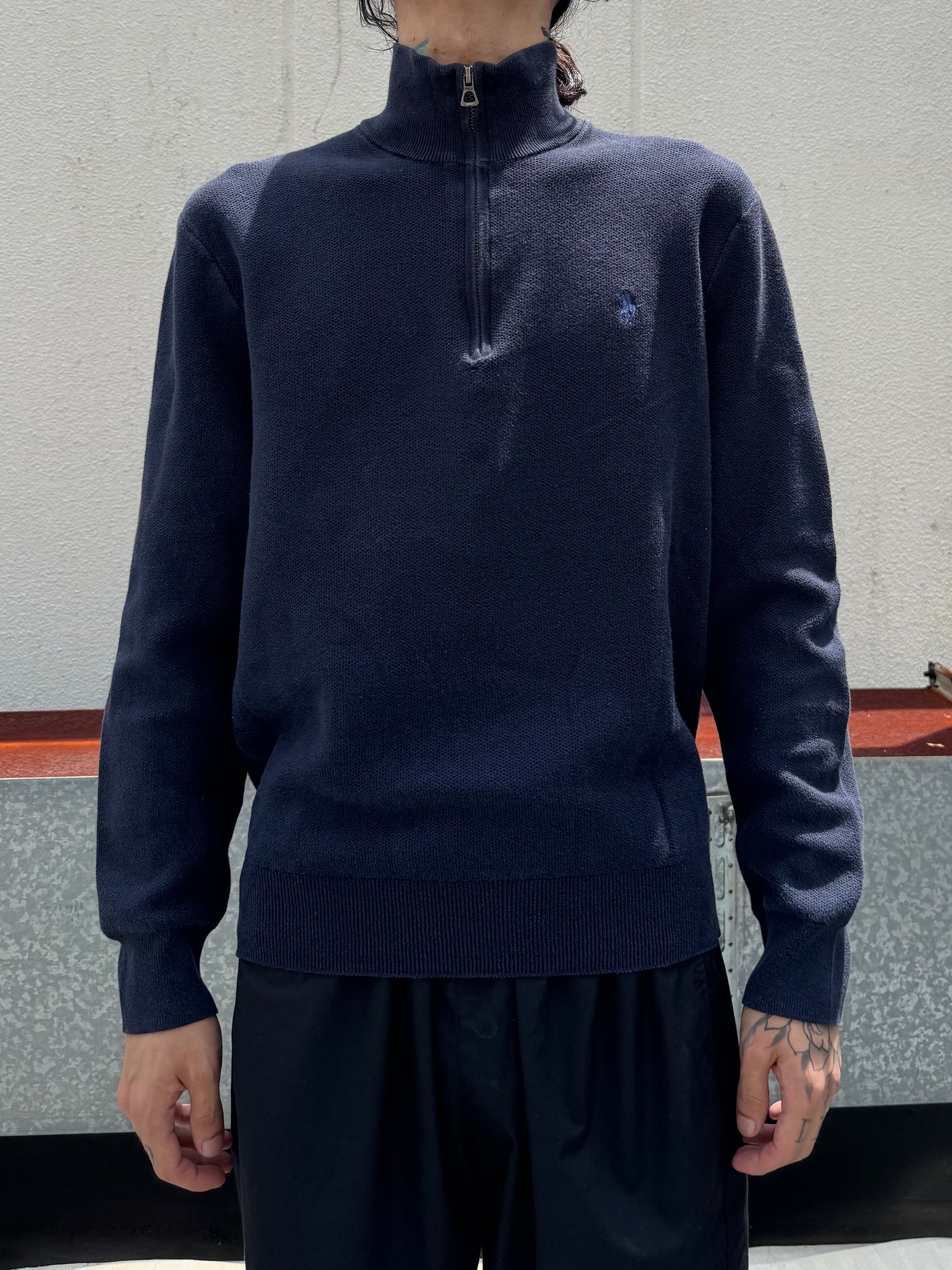 00’s「RALPH LAUREN」ハーフジップニット