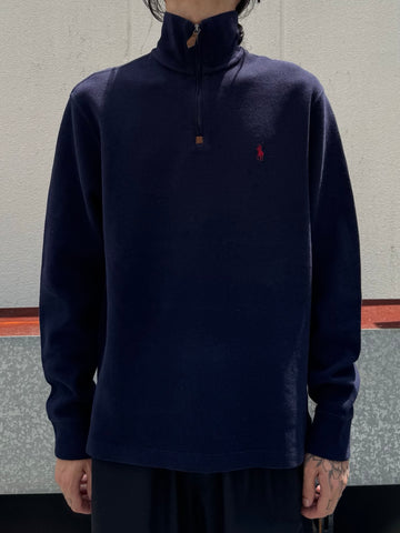 90’s「RALPH LAUREN」ハーフジップニット