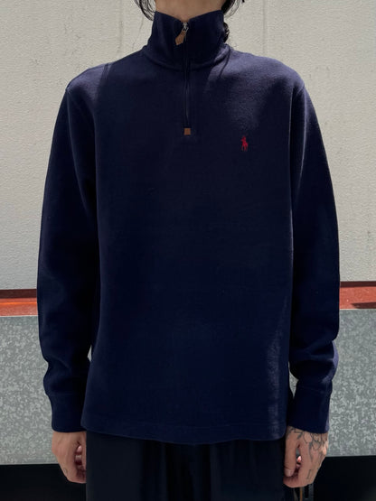 90’s「RALPH LAUREN」ハーフジップニット