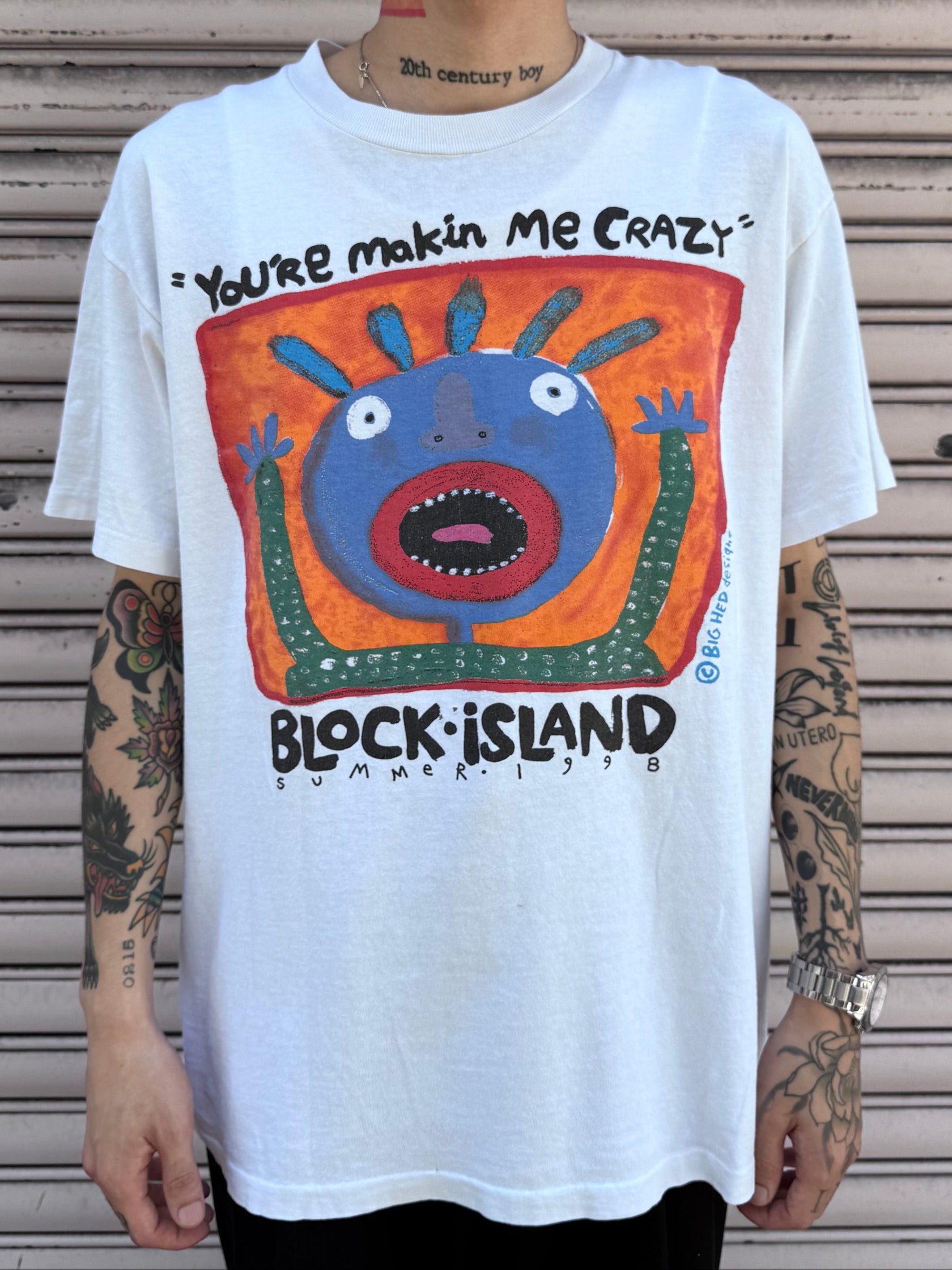 90’s BIOCK ISIAND「You’re Makin Me Crazy」USA製 アートTシャツ
