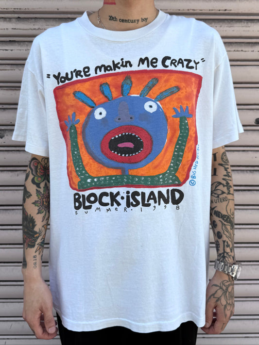 90’s BIOCK ISIAND「You’re Makin Me Crazy」USA製 アートTシャツ