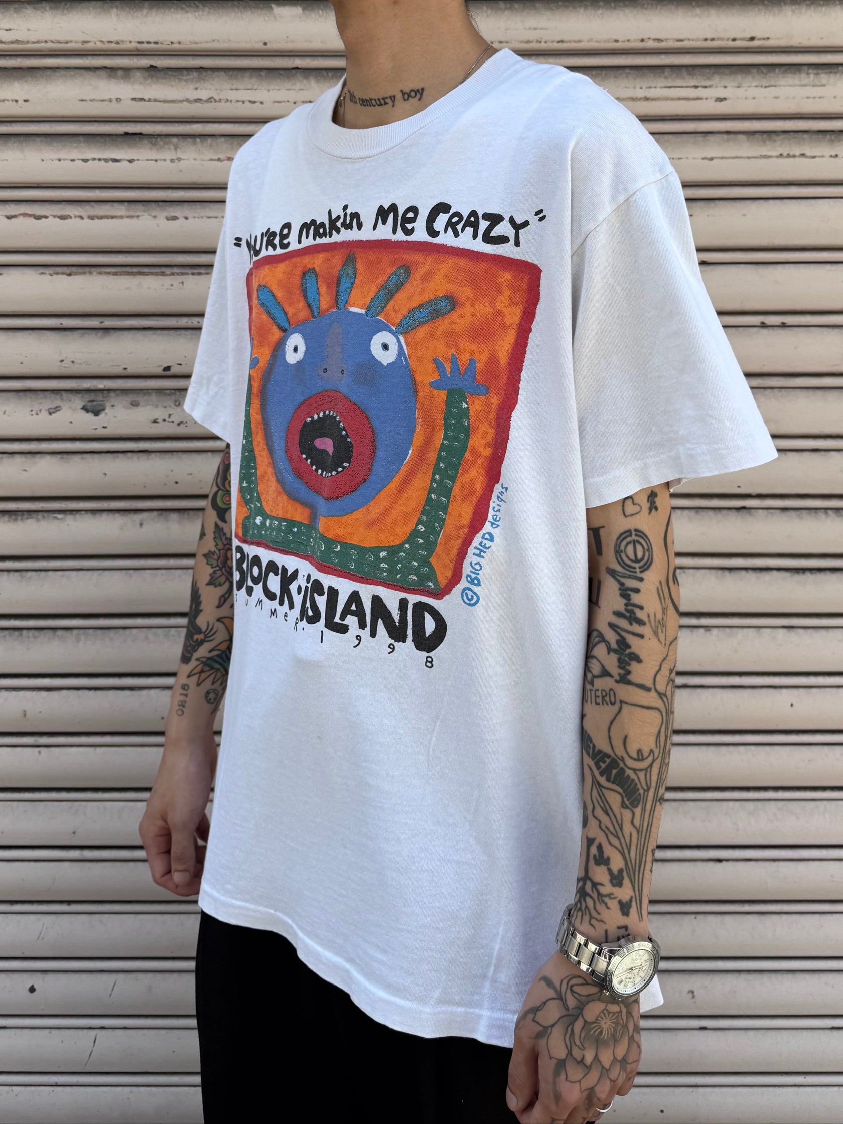 90’s BIOCK ISIAND「You’re Makin Me Crazy」USA製 アートTシャツ