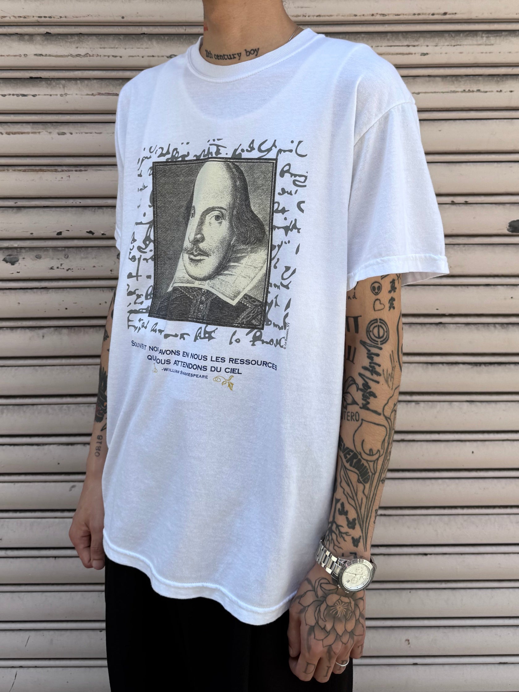 00’s「WiIIiam Shakespeare」アートTシャツ
