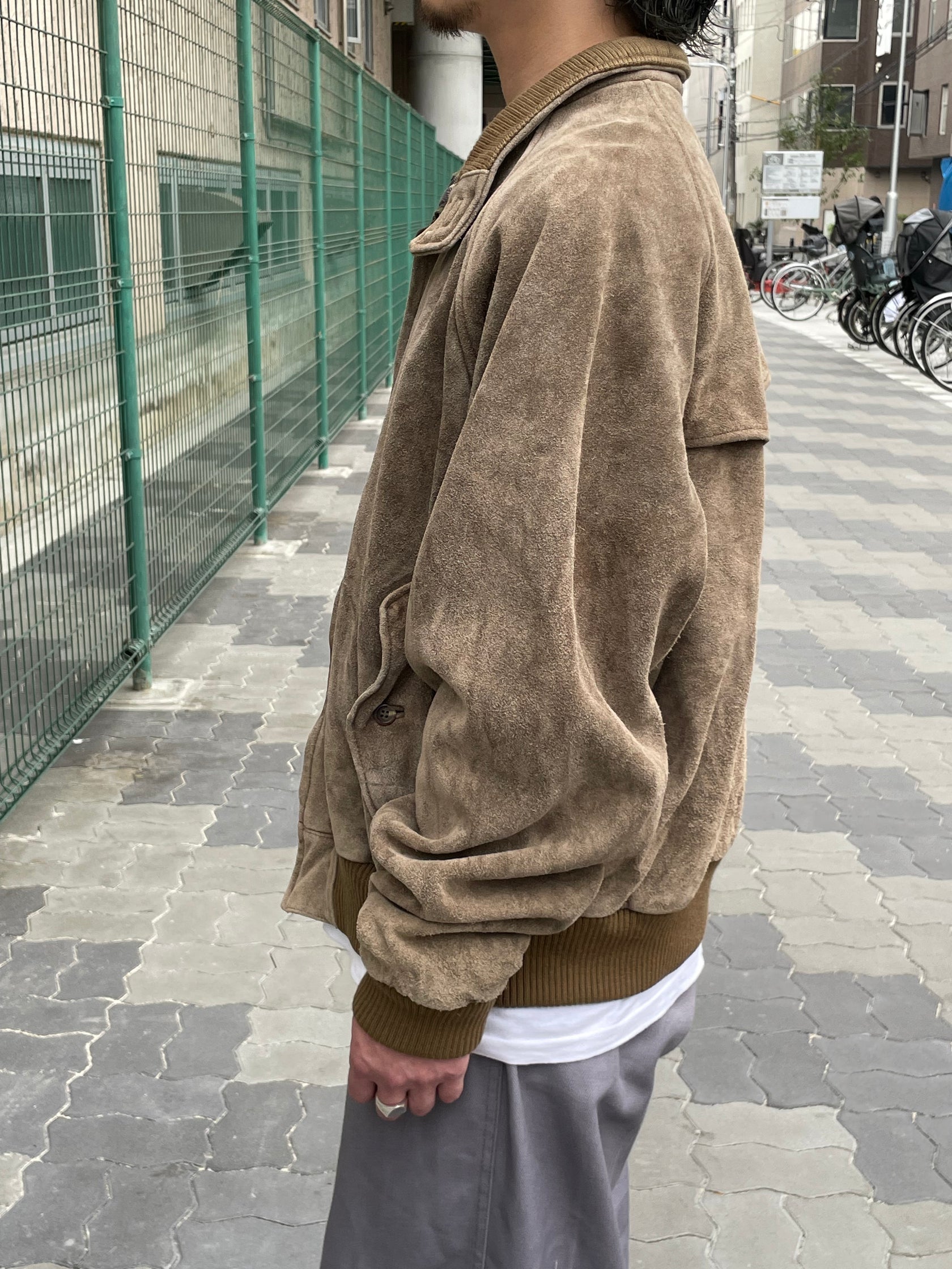 90's RALPH LAUREN スエードハリントンジャケット
