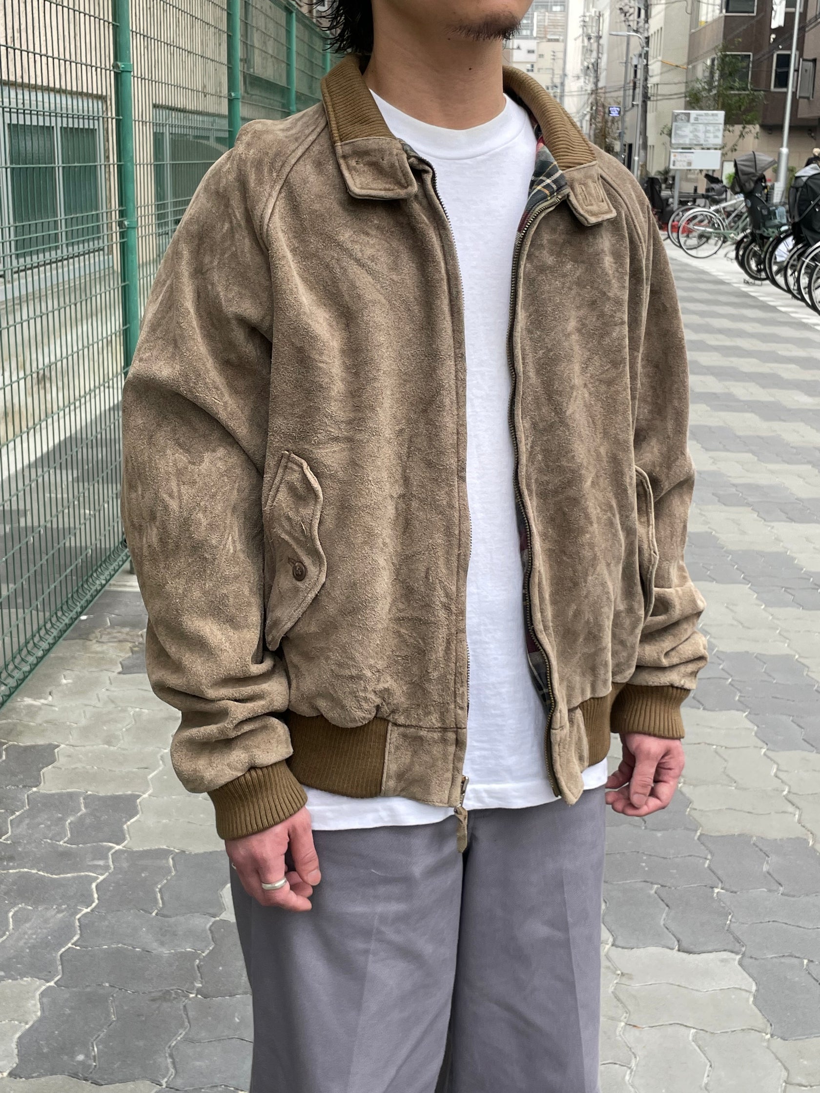 90's RALPH LAUREN スエードハリントンジャケット