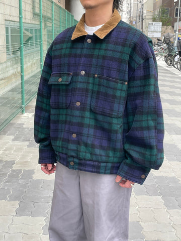 90's RALPH LAUREN ウールチェックジャケット