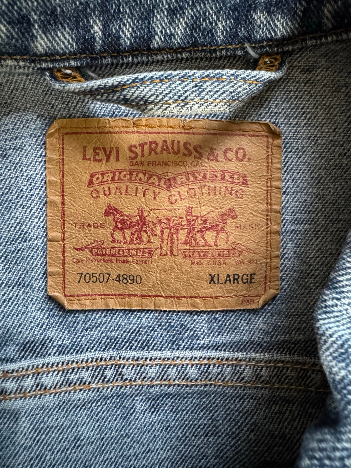 90's LEVI’S「70507-4890」USA製 デニムジャケット