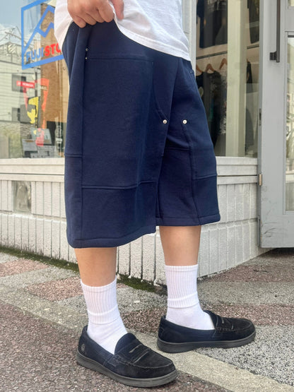 REMAKE  SWEATS DOUBLE KNEE SHORTS