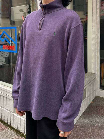 90's RALPH LAUREN ハーフジップニット