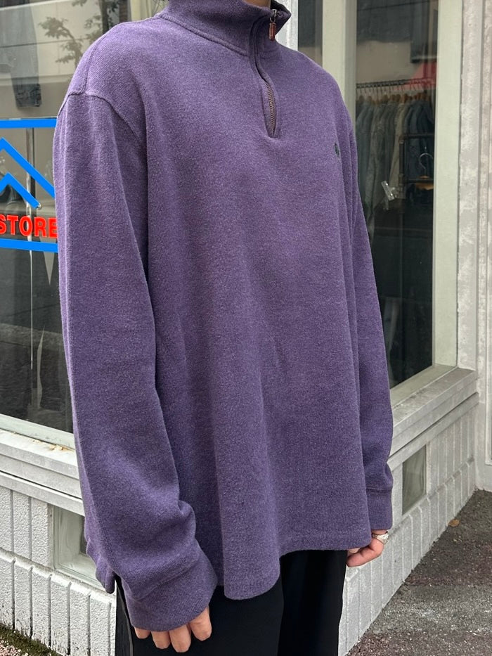 90's RALPH LAUREN ハーフジップニット