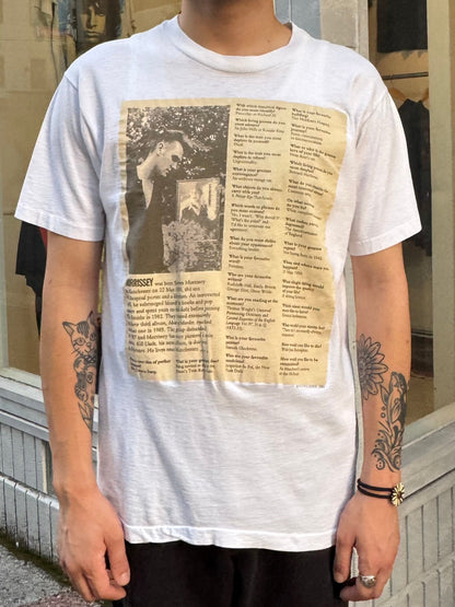 90's MORRISSEY 「interview design」バンドTシャツ
