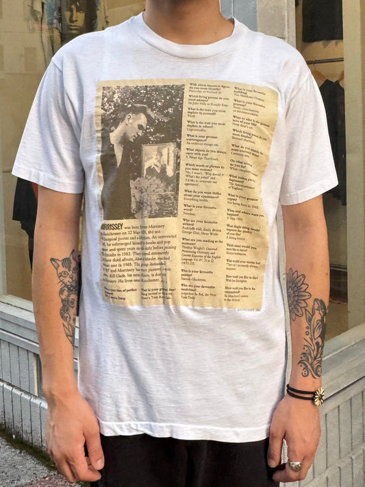 90's MORRISSEY 「interview design」バンドTシャツ