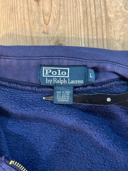 90's RALPH LAUREN 「U.S.A.」ハーフジップスウェット　