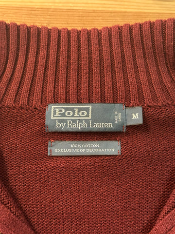 90's RALPH LAUREN ハーフジップニット　