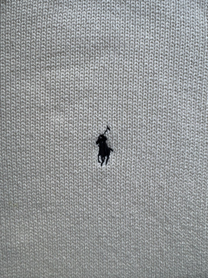 90's RALPH LAUREN 「CREW NECK」ワンポイントコットンニットセーター