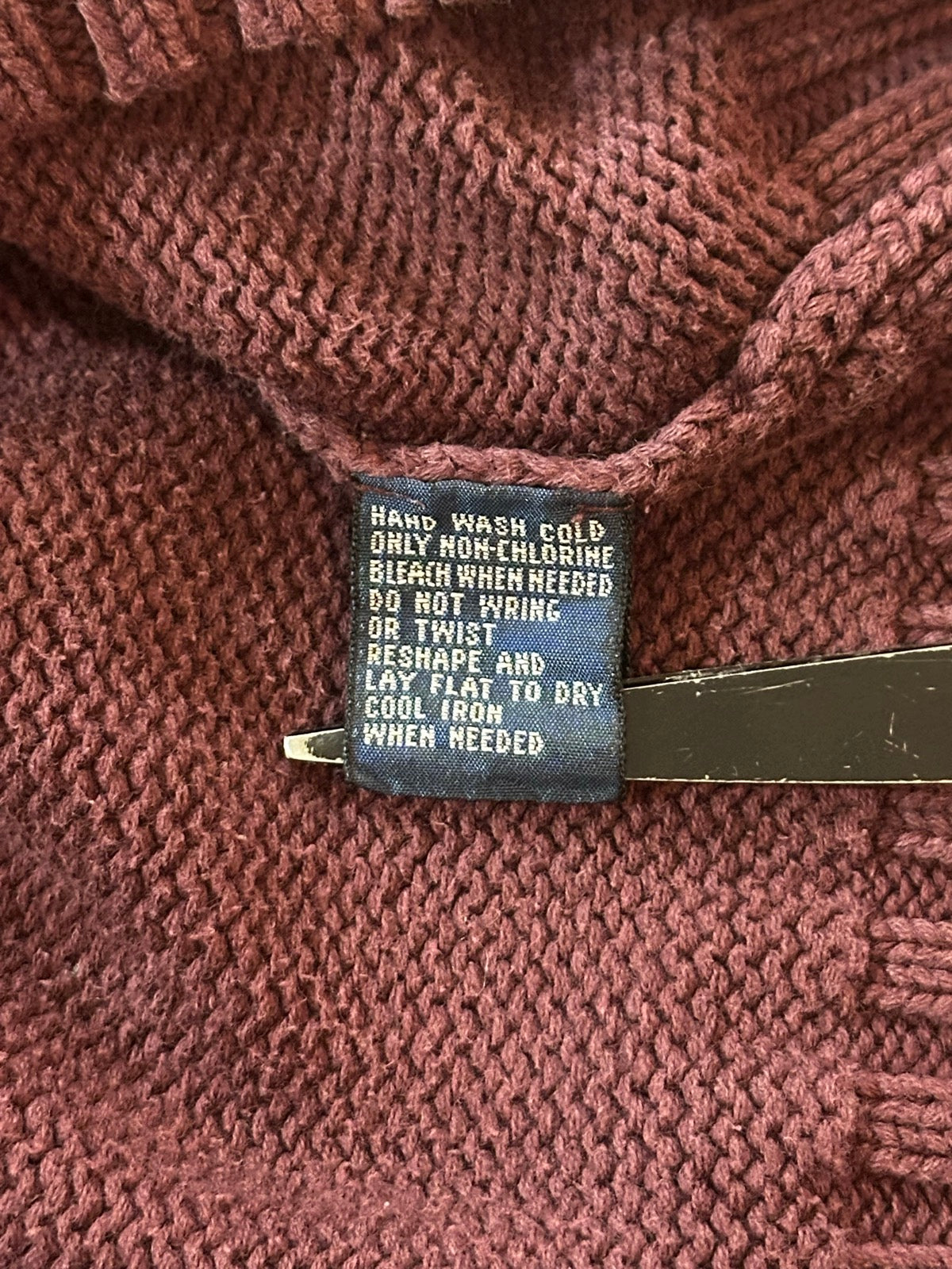 90's RALPH LAUREN Vネックコットンニット